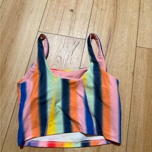 Old Navy Colorful Striped Crop Top